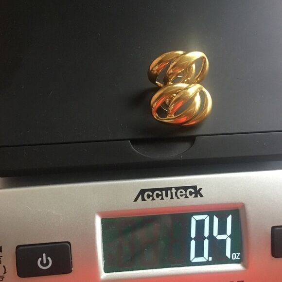 $12 ea or 3/$25. Goldtone Double Swirl Earrings - Picture 6 of 9